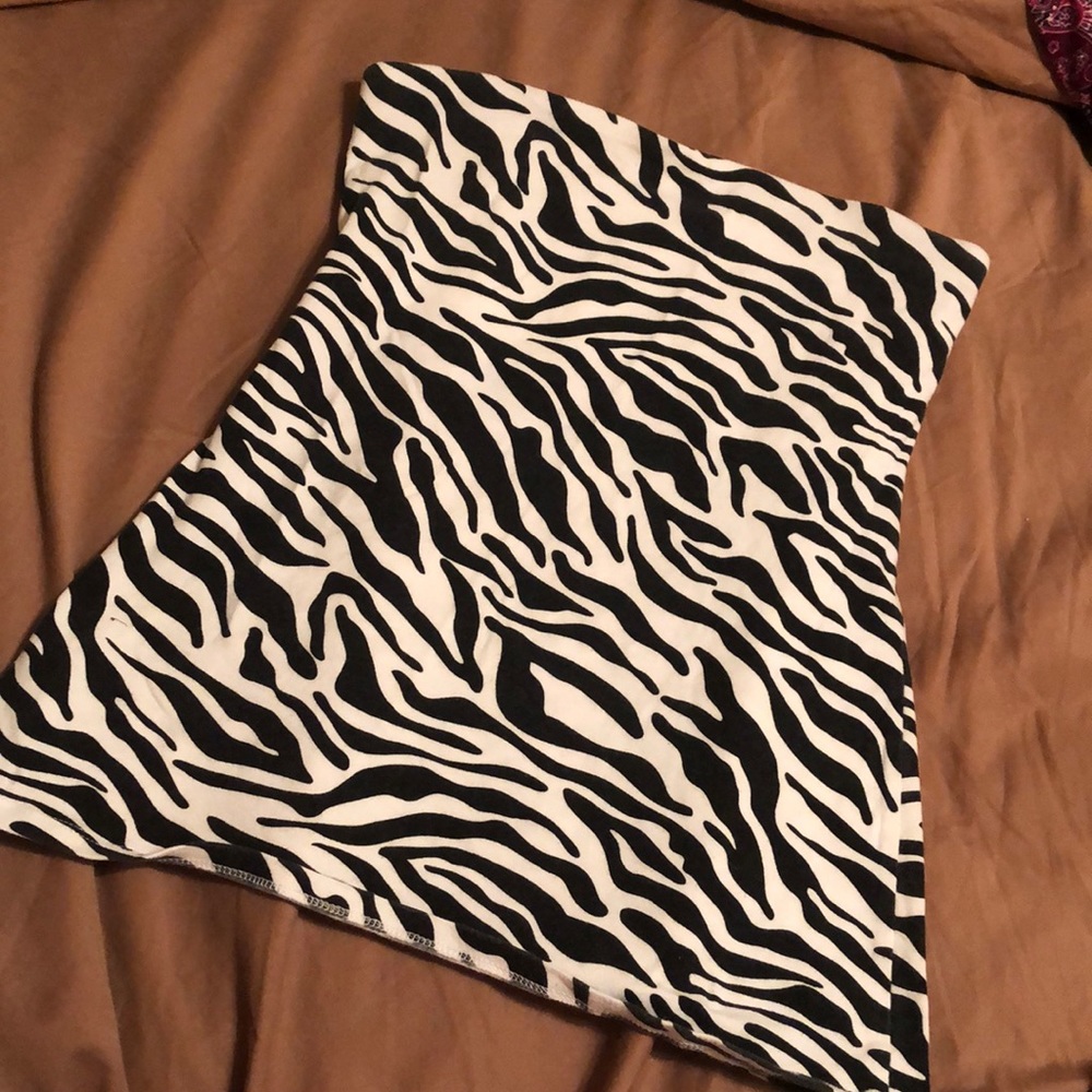 Zebra tube top